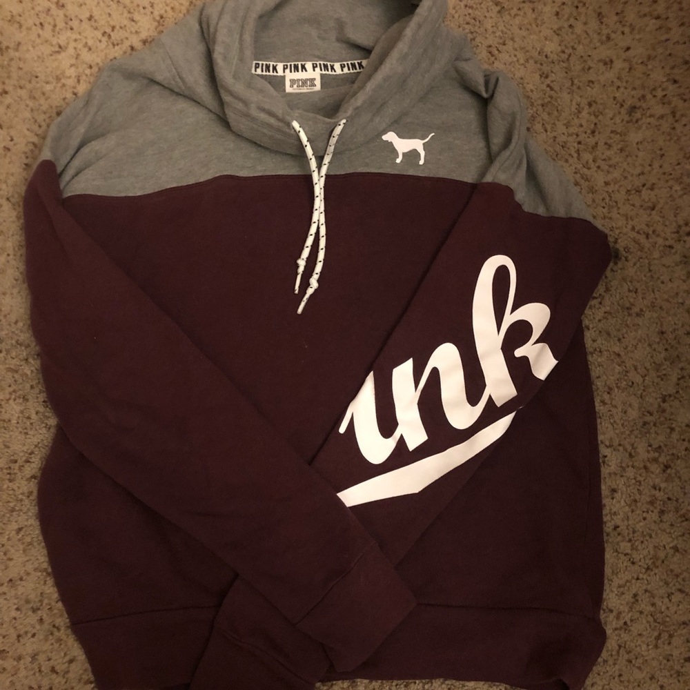 pink victoria secret sweatshirt